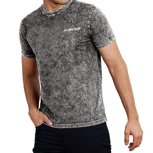 Camisetas Urbanas para Hombre, Lavado Ácido, Cuello Redondo, Manga Corta, Cómodas, Casuales, Moda Urbana, Ropa de Verano - Product Image 1