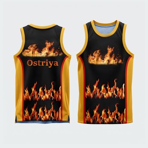 Cheap Price Unisex Basketball Jerseys 100% Polyester Quick Dry <b>Heat</b>-Transfer Printed Breathable Plus Size Neck Front - Product Image 1