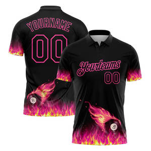 Polos Personalizados para Hombre, Sublimados, 100% Poliéster, Secado Rápido, Deportivos, Ligeros, Manga Corta, Estilo Billar - Product Image 3