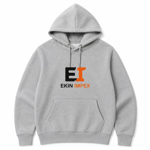Sweat-shirt à capuche unisexe en molleton de coton, décontracté, imprimé DTF, avec poche kangourou, logo personnalisé, streetwear - Product Image 1