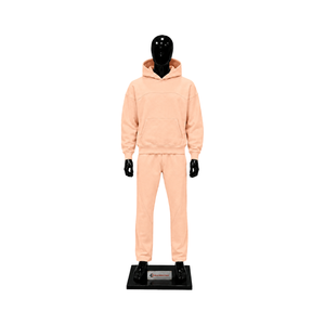 Conjunto de Sudadera con Capucha Oversize Premium Peach y Pantalones Jogger para Hombre, Ropa Deportiva Casual de Calle al por Mayor - Product Image 1