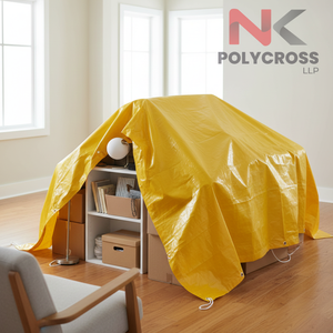 Lámina de Polietileno Antipolvo para el Hogar, Transparente, para Renovaciones, de Fácil Visibilidad y Flexible - Product Image 4