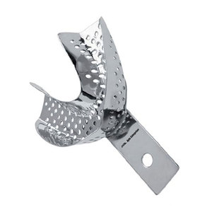 Bandeja de Impresión Dental de Calidad Premium con Borde M Perforado Inferior D de Acero Inoxidable Reutilizable y Autoclavable para Ortodoncia - Product Image 4