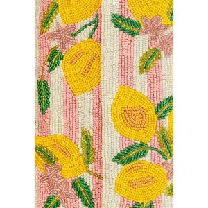 Sac à bandoulière perlé à la main motif agrumes pour femme – Sac d'été coloré fait main pour les fêtes, les vacances et la mode de villégiature - Product Image 5