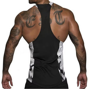 Débardeur de sport pour homme à dos nageur, personnalisable par sublimation, faible MOQ, en polyester et élasthanne respirant et écologique, pour musculation - Product Image 5