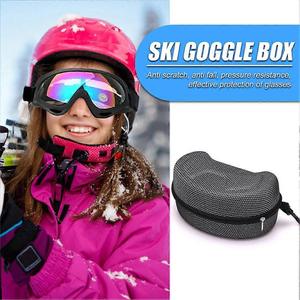 Étui rigide antichoc pour lunettes de ski - Boîte de rangement portable en EVA / Pochette zippée pour lunettes de soleil et lunettes de vue - Product Image 4