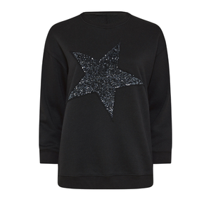 Sudadera de Talla Grande para Mujer, Transpirable, con Lentejuelas en Forma de Corazón, Cómoda, de Poliéster/Algodón, Manga Larga, Cuello Redondo - Product Image 5