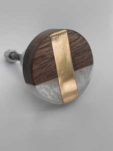 Poignées de tiroir et de porte en bois et résine – Design côtier amovible pour cuisine, salle de bain et salon – Décoration Diwali - Product Image 4