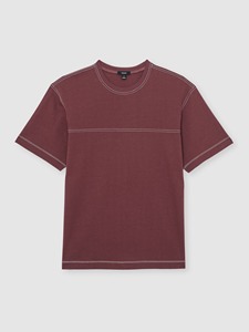 เสื้อยืดคอกลมแขนสั้นผู้ชาย สีพื้น ผ้าฝ้ายเจอร์ซีย์ ทรงปกติ สวมใส่สบาย ระบายอากาศได้ดี - Product Image 6