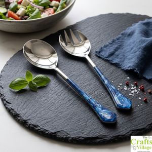 Ensemble de cuillères et fourchettes à salade en acier inoxydable, résistant au lave-vaisselle, pour une utilisation en cuisine - Product Image 5