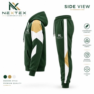 Chándal Personalizado con Capucha, Ecológico, para Hombre, Invierno, Corte Regular, Transpirable, Informal, para Exteriores, Hecho a Medida - Product Image 3
