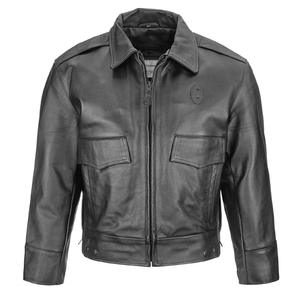 Veste en cuir de vache véritable pour homme, noire, marque personnalisée, style motard vintage, coupe-vent, imperméable, écologique - Product Image 1