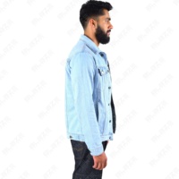 Erkek denim yüksek kalite erkekler's giyim toptan erkek özel Denim ceket kışlık ceketler yıkanmış Vintage kot ceket erkekler için