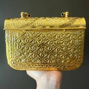 Elegante Bolso de Mano Metálico para Fiesta, Cartera de Lujo para Mujer, Bolso Rígido de Diseñador para Boda, Bolso de Novia con Cadena, God Grace - Product Image 1