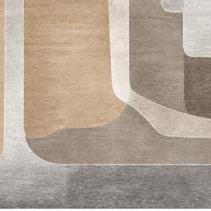 Tapis en soie tufté à la main, motif Apse, tapis de sol texturé doux de luxe fait main, tapis décoratif haut de gamme, fabricant Inde - Product Image 2