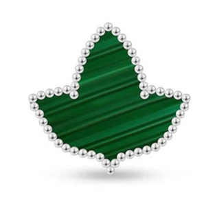 Pendientes de plata de ley con malaquita y hojas de hiedra para mujer, elegantes, de color verde y plateado, joyería de moda, pendientes de lujo, regalo - Product Image 3