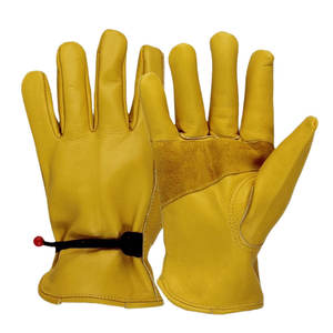 Gants de travail en gros, meilleure adhérence, cuir de vachette, construction robuste, gants de sécurité pour travaux lourds - Product Image 2