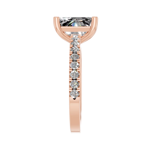 Anillos de Boda con Diamantes Corte Princesa, Certificado GRA, Joyería para Mujer con Incrustaciones de Diamantes, Anillo de Compromiso de Plata 925 con Moissanita para Mujer - Product Image 4