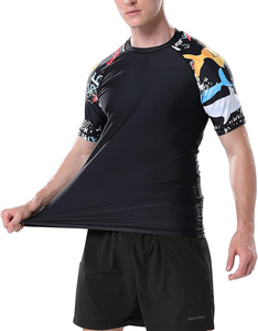 Camiseta de Compresión (Rash Guard) OEM Personalizada Unisex para MMA/Natación, Color Sólido, Poliéster/Nylon, Transpirable, Anti-UV, Secado Rápido, Manga Larga, Ecológica - Product Image 1