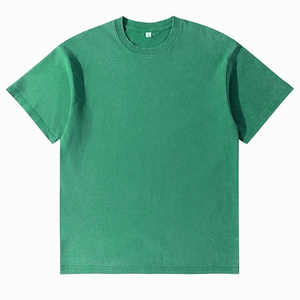T-shirt Homme Premium Délavé à l'Acide Coupe Oversize Style Urbain Décontracté Effet Vintage Décoloré Polyester/Coton Tricoté Séchage Rapide - Product Image 5