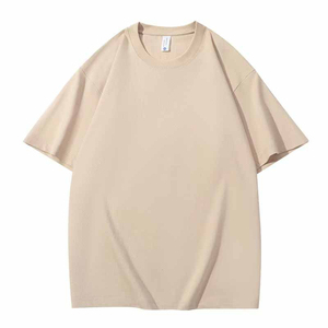 Camiseta Oversize de Algodón Grueso para Hombre, Corte Clásico Relajado, Cuello Redondo, Estilo Urbano, Moda, Venta al por Mayor, Ropa Personalizada - Product Image 5