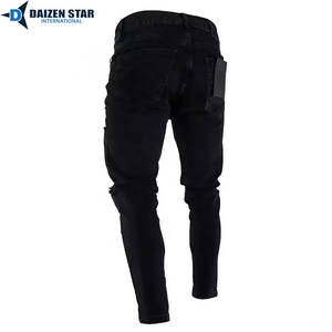 Pantalon en jean délavé tendance, collection streetwear, tissu extensible doux et respirant de qualité supérieure pour l'hiver, pantalon en jean pour homme OEM - Product Image 4