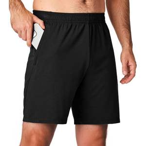 Shorts de sport légers extensibles 4 directions de 7 pouces avec poches zippées et logo tissé - Product Image 3