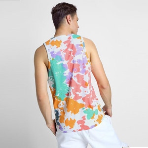 เสื้อกล้ามออกกำลังกายสีพื้นคุณภาพสูง เสื้อกล้ามซี่โครงแบบกำหนดเองสำหรับผู้ชาย เสื้อกล้ามทรงสตริงเกอร์ยืดหยุ่นสำหรับผู้ชาย - Product Image 2
