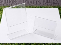 Support de Table en Acrylique Transparent Billion of Crafts – Cadre d'Affichage Clair pour Comptoirs de Magasins, Restaurants et Bureaux
