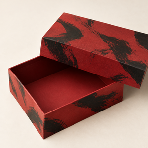 Caja con Tapa y Base Abstractas de Cerezo Personalizadas para Empaque de Set de Rituales de Belleza - Product Image 4