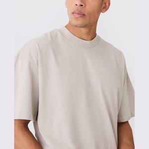 เสื้อยืดโอเวอร์ไซซ์ทรงหลวมสำหรับชายและหญิงผ้าคอตตอนแบบ100% 280ออกแบบได้ตามที่ต้องการ - Product Image 5