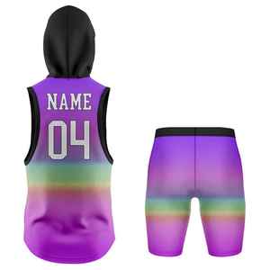 Tenues de football personnalisées en gros pour jeunes et adultes – Ensembles respirants à capuche par sublimation, coupe régulière, pour 7 contre 7 - Product Image 5