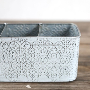 Wholesales Customized Toys Organizer Galvanized Metal Pet Things Storage <b>Bin</b> Pet Accessory Caddy Home Decor tory Srorage Bucket - Product Image 4