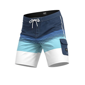 Shorts de Baño Personalizados para Hombre, con Rayas de Colores, de Secado Rápido, para Surf y Playa, con Bolsillo Tipo Cargo, Ligeros - Product Image 1