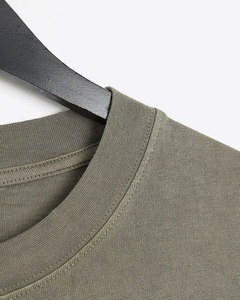 Camisetas de Hombre, Corte Cuadrado, al por Mayor, Modernas, Sólidas, Elegantes, 100% Algodón, Cuello Redondo, Manga Corta - Product Image 5