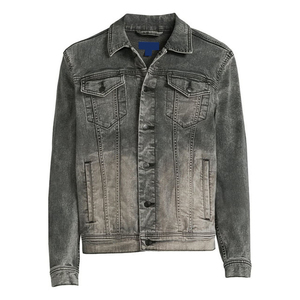 Hot Selling Men <b>Denim</b> <b>Jacket</b> Eco-Friendly Reversible Breathable <b>Custom</b> Logo Front Customizable Casual Wear for Wholesale - Product Image 1