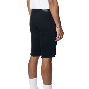 Good Manufacturer Custom Logo Distressed Shorts Denim Shorts High Street Fashion Elastic Waist Jean Shorts Men - Product Image 2