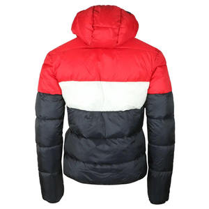 High Street Style Quilted Puffer Hooded Coated Front Logo Casual Warm Breathable Thick <b>Waterproof</b> Zipper Closure Men's <b>Jacket</b> - Product Image 4