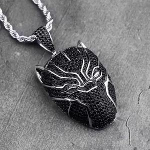 Colgante Hip Hop Unisex de Plata de Ley 925 de Calidad de Exportación, Chapado en Plata, con Moissanita de Corte Brillante Engastada en Bisel y Forma Personalizada, para Fiesta - Product Image 1