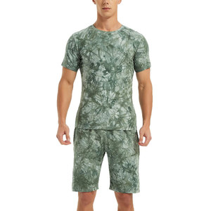 Outdoor Wear Slim Fit Plus Size Men Summer Embroidered Breathable Quick Dry T-Shirt Shorts Set High Quality - Product Image 1