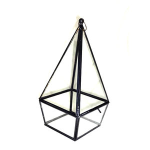 Bougeoirs en verre avec poignées rétro, en fer, porte-bougie - Product Image 3