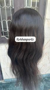 Cabello Remy Indio para Peluca con Doble Trama a Máquina y Puntas Permanentes - Product Image 3