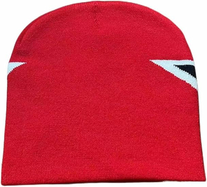 Gorro de Punto Premium con Diseño Geométrico de Estrella Roja, Unisex, Casual, para Invierno, para Uso en Exteriores, 56-58CM, Material Acrílico - Product Image 2