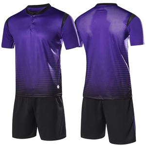 Maillot de football professionnel léger à manches courtes été 26/27, 100 % polyester respirant, kits de maillots de football en mesh, haute qualité OEM - Product Image 2