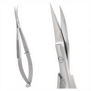 Tijeras de Cutícula Profesionales de Acero Inoxidable, Curvas y Afiladas, para Eliminar Piel Muerta, Herramienta de Manicura, para Diestros - Product Image 1