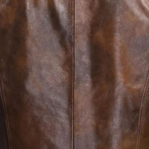 Men's Vintage Genuine <b>Leather</b> <b>Vest</b> Single Breasted Solid Color Winter Waterproof Eco-Friendly Outerwear With OEM Service - Product Image 5