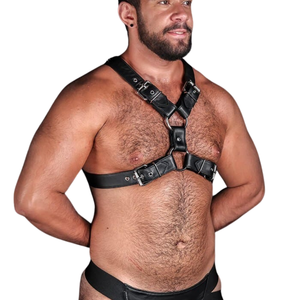 Arnés de Cuero para Hombre con Tirantes, Ajustable, de Cuero Premium, para Discoteca - Product Image 3