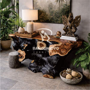 Mesa Consola Moderna de Madera Maciza de Alta Calidad SUAR - Duradera y Fácil de Limpiar - Product Image 3