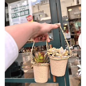 Support pour tasse en jonc de mer, matériau écologique en fibres de jonc de mer, pour isolation des tasses et décoration de table, Vietnam - Product Image 3