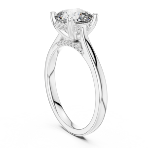 Anillos de compromiso chapados en oro personalizados al por mayor de 10K para mujer - Product Image 3